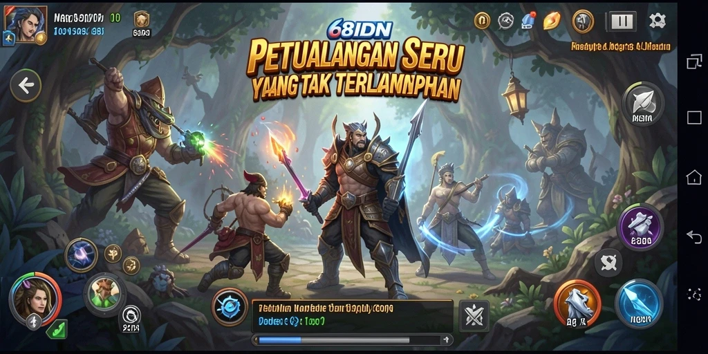 Gameplay menantang dan seru dalam dunia petualangan 68IDN.