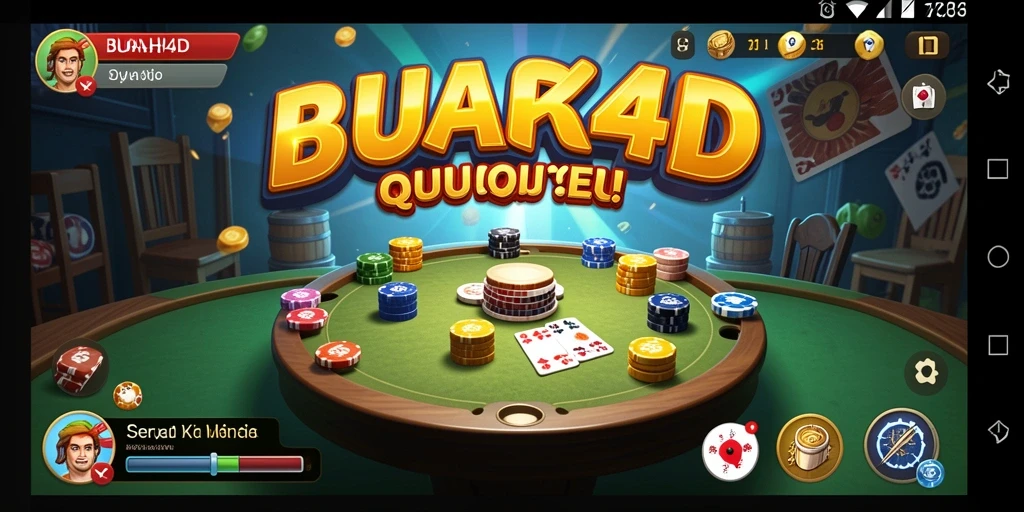 Tampilan gameplay seru BUAH4D dengan suasana QiuQiu.