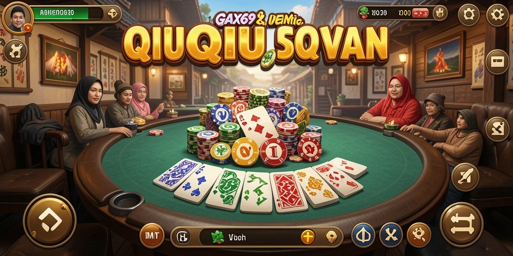 Tampilan gameplay DAX69 yang menarik dalam permainan QiuQiu.
