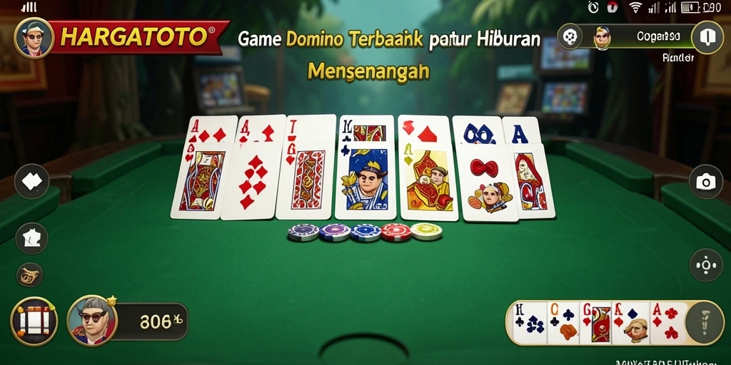 Screenshot HARGATOTO menampilkan gameplay seru Domino.