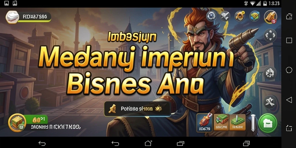 Screenshot gameplay ID678 yang menunjukkan pembangunan bisnis yang menarik.