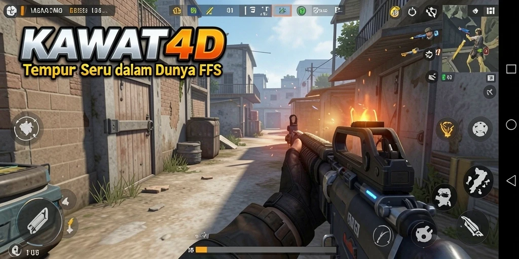 Gameplay KAWAT4D yang penuh aksi dan seru.
