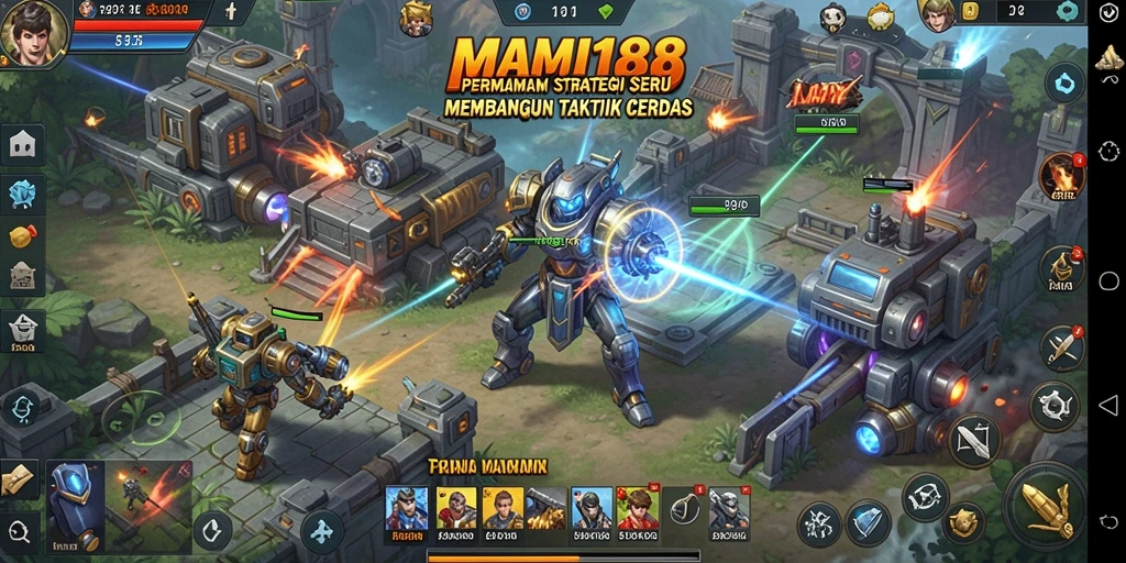Tampilan gameplay MAMI188 dengan pertempuran yang seru dan strategi cerdas.