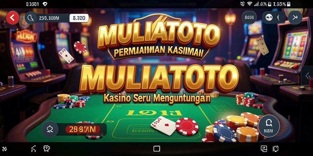 Tampilan gameplay seru dalam aplikasi MULIATOTO dengan berbagai pilihan permainan Kasino.
