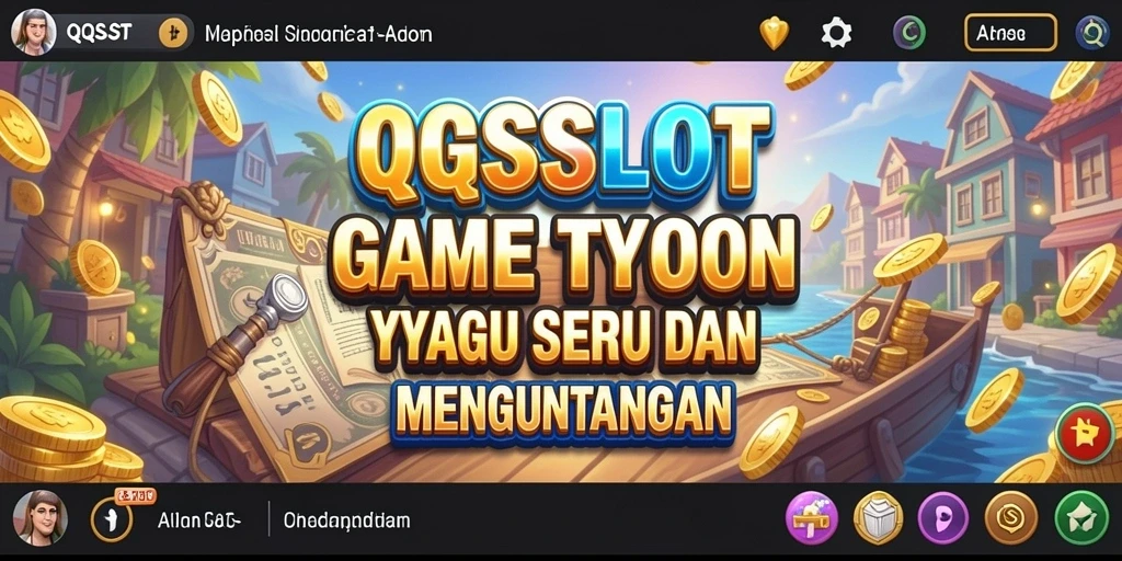 Screenshot gameplay QQSLOT yang menampilkan aktivitas bisnis yang dinamis.