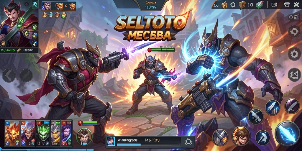Tampilan gameplay seru di SELTOTO yang menggambarkan pertempuran tim.