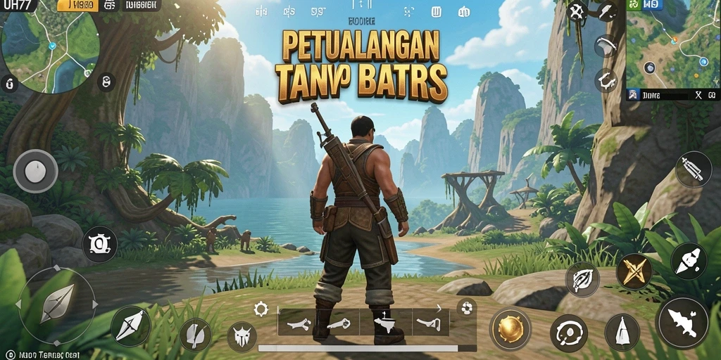 Gameplay UH77 menampilkan eksplorasi dunia terbuka yang menakjubkan.