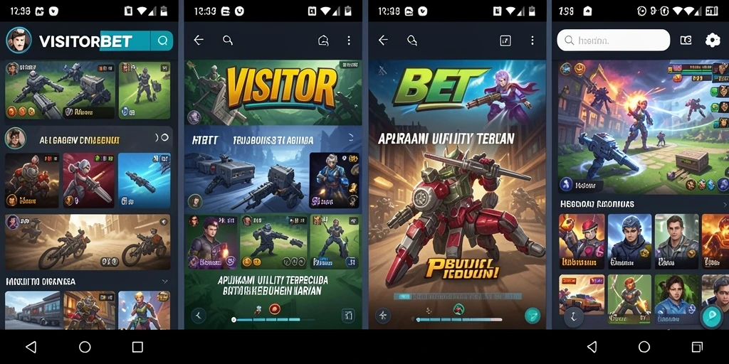 Tampilan utama VISITORBET dengan fitur-fitur Utility yang lengkap.